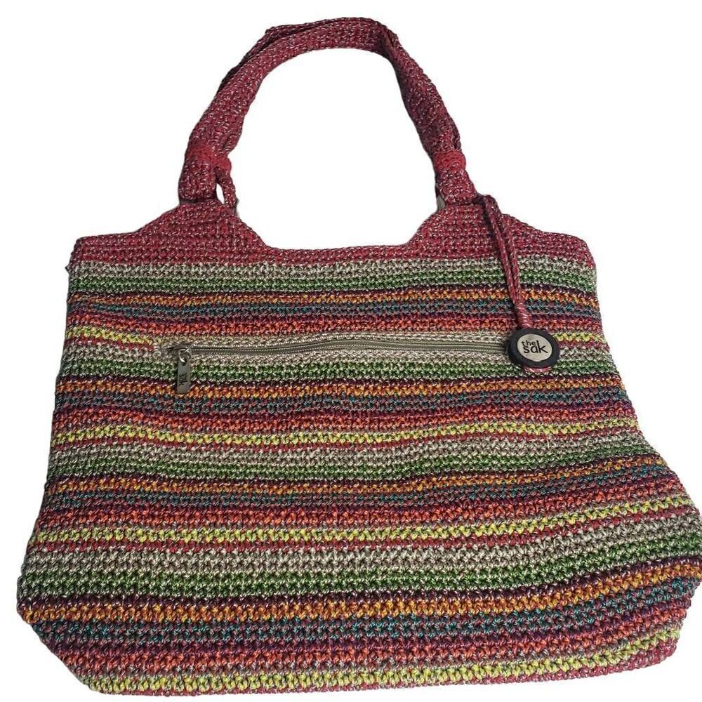 The SAK Multi Colored Crochet Shoulder Bag